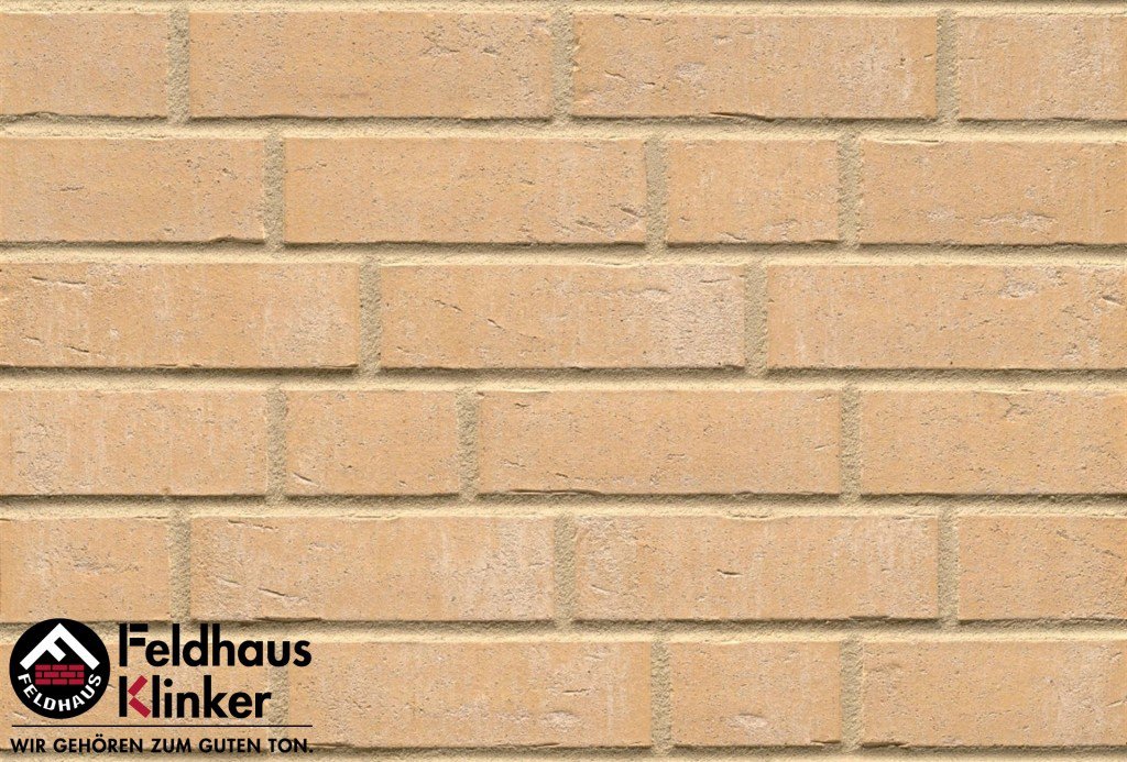 Фасадная плитка ручной формовки Feldhaus Klinker R762 vascu sabiosa blanca NF14, 240*14*71 мм