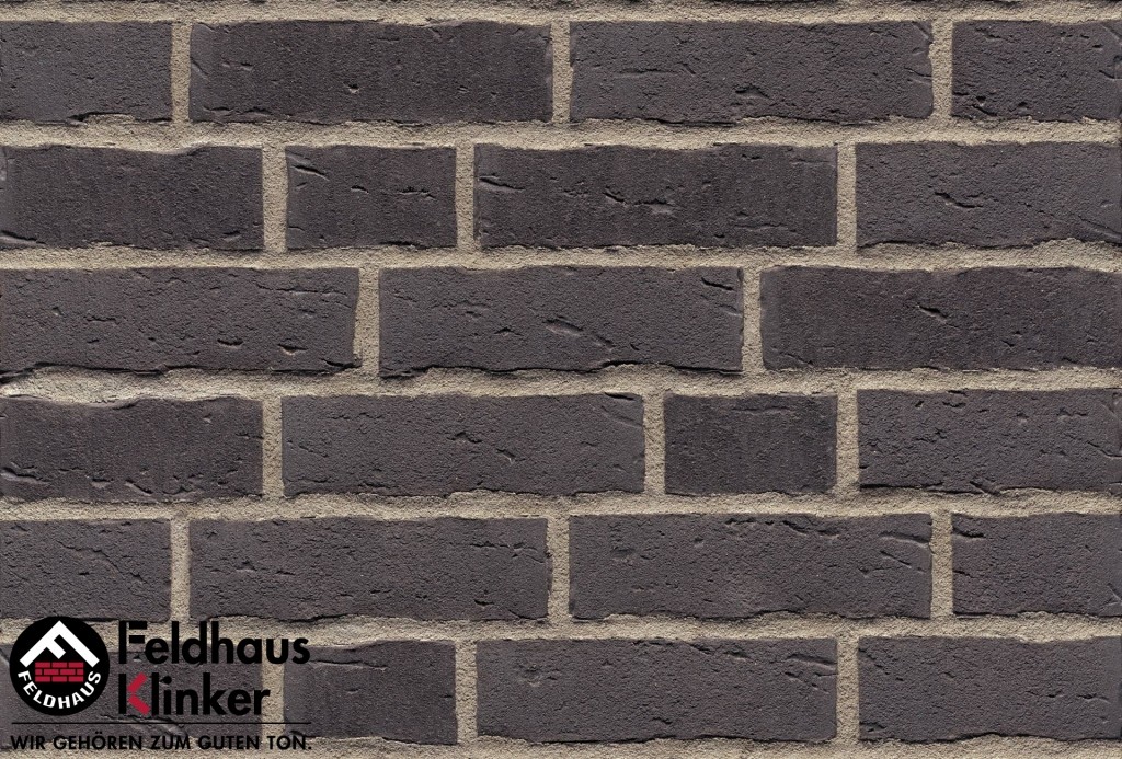 Фасадная плитка ручной формовки Feldhaus Klinker R693 Sintra vulcano NF14, 240*14*71 мм