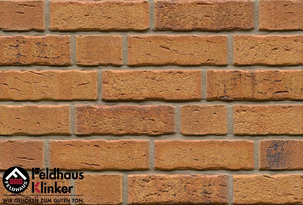 Фасадная плитка ручной формовки Feldhaus Klinker R684 Sintra nolani ocasa NF14, 240*14*71 мм