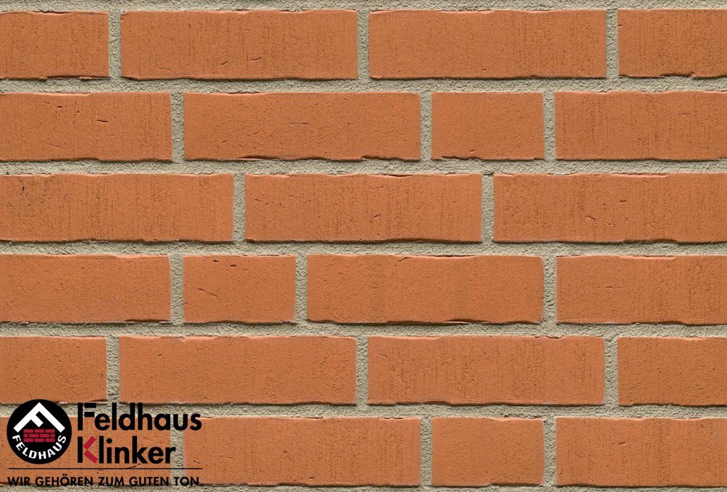 Фасадная плитка ручной формовки Feldhaus Klinker R731 vascu terracotta oxana NF14, 240*14*71 мм