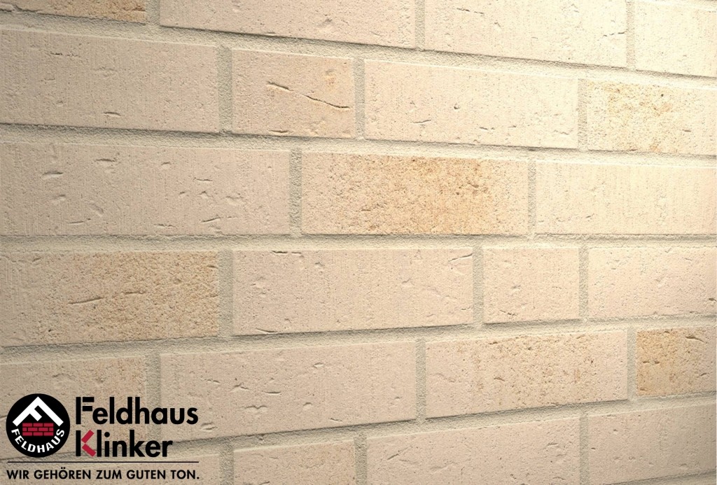 Фасадная плитка ручной формовки Feldhaus Klinker R757 vascu perla linara NF14, 240*14*71 мм