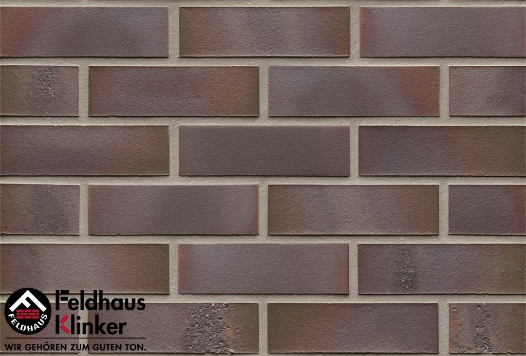 Фасадная плитка ручной формовки Feldhaus Klinker R581 salina carmesi maritimo NF14, 240*14*71 мм