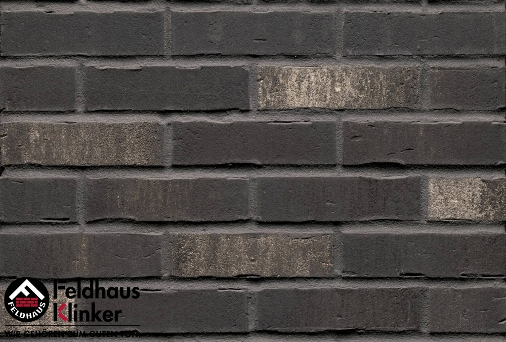 Фасадная плитка ручной формовки Feldhaus Klinker R739 vascu vulcano blanca NF14, 240*14*71 мм