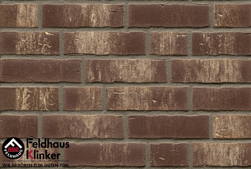 Фасадная плитка ручной формовки Feldhaus Klinker R749 vascu geo rotado NF14, 240*14*71 мм